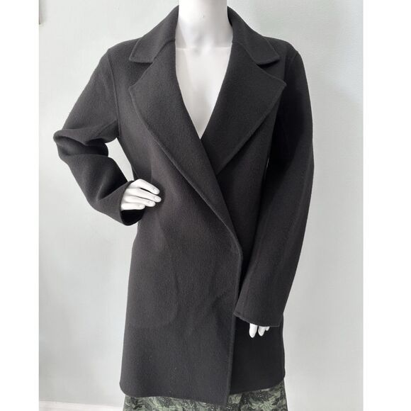 Theory Wool Cashmere Boy Winsome 2 Black Coat size P or XS - Picture 3 of 7